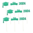 thumbnail image 4 of OUNONA 9 Pcs Graduation Party Decorations 16.00X14.00X0.05CM Green, 4 of 8