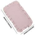 thumbnail image 3 of Baby Soothing Towel Gauze Solid Color Newborn Handkerchief Burping Towel Ruffled Towel, 3 of 4