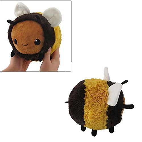 Squishable Fuzzy Bumblebee Plush Yellow Black Mini 7