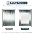 thumbnail image 4 of YYAo 32*24" Rectangle Wall Mirror with Black Framed and Led Light, Vanity Makeup Mirror for Bathroom, Living Room, Dormitory, Black, 4 of 9