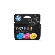 HP 933 3-pack Cyan/Magenta/Yellow Original Ink Cartridges, Per cartridge: ~330