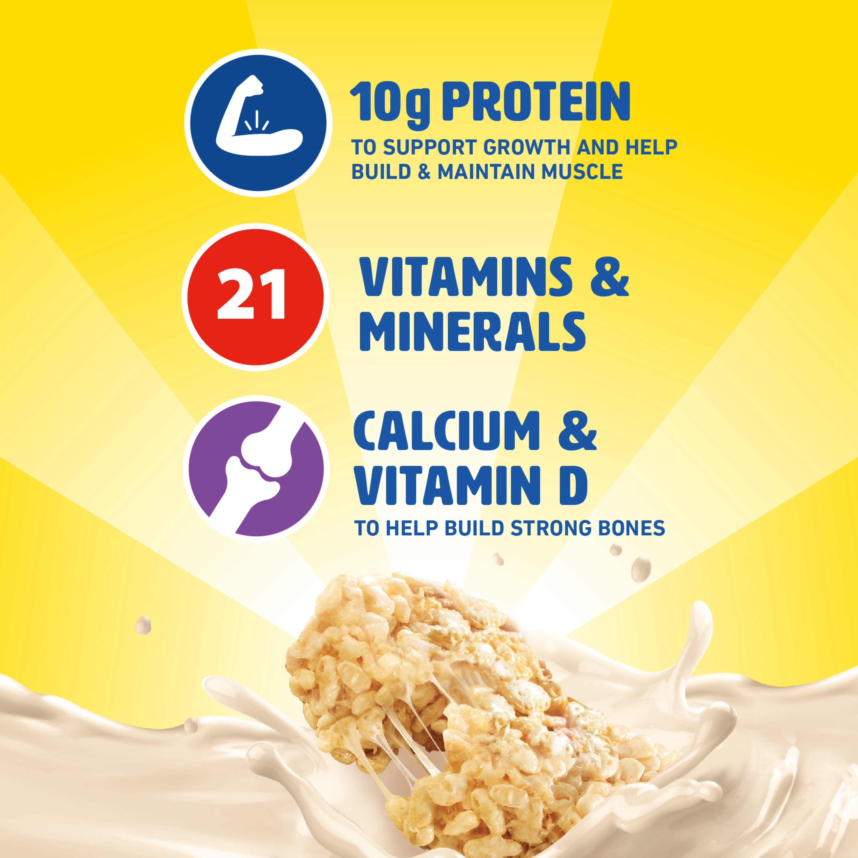 Carnation Breakfast Essentials® Kellogg’s® Rice Krispies Treats™ Flavored Nutritional Drink, 10 g Protein, 6 - 8 fl oz Bottles