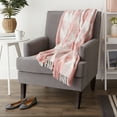 thumbnail image 6 of Pink & White Buffalo Check Throw, 6 of 6