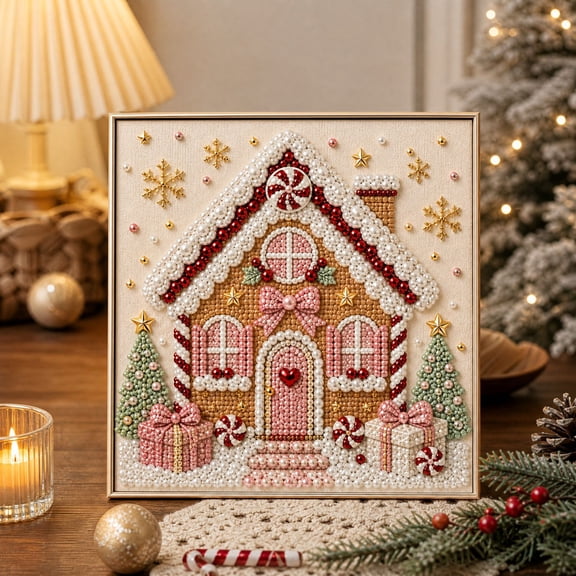 Clearance! Christmas Pearl Art Kits for Adults Pearl Diamond Art Diy Kits DIY Pearl Painting Kit for Adults & Beginners