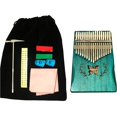 thumbnail image 1 of stanreset Portable 17 Keys Piano Wood Musical Instrument African Wood Finger Piano for Kids Adult Beginners, 1 of 6