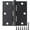 Matte Black-12, variant on 30 Pack Matte Black 3.5 Inch Square Corner Door Hinges Interior Hardware