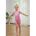 thumbnail image 5 of Gymnastics Leotards for Girls Sparkly Hearts Ballet Unitard with Shorts One-Piece Biketards Outfits for Toddler 2-8T, 5 of 6