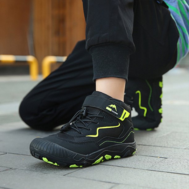 Botas de Tobillo Botas de Nieve con Forro Cálido Niños PU Antideslizante para Niños Niñas (26) Negro Wdftyju Tenis De Mujer Tenis De Hombre