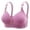Purple, variant on Women's No Side Effects Underarm and Back-Smoothing Comfort Wireless Lightly Lined T-Shirt Bra(Purple,F)