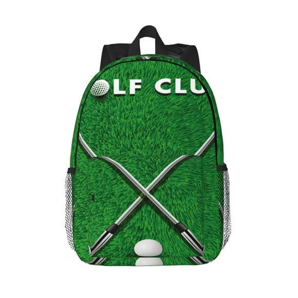 Disketp Golf Sport Club Mochila Escolar de 15 Pulgadas, Mochila Ligera para Estudiantes, Viajes y Trabajo, Cómoda y Resistente para el Uso Diario