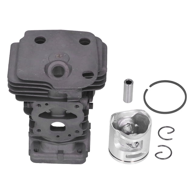 Juego de pistón cilíndrico, anillo de pistón cilíndrico, kit de anillo de pistón de 44 mm, repuesto para motosierra Husqvarna 445 450 450E