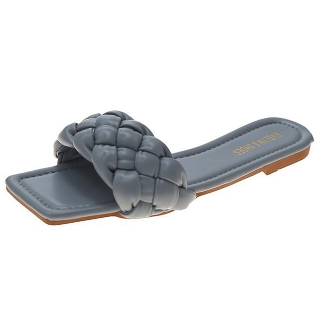 Sandalias trenzadas para mujer Sandalias antideslizantes transpirables para fiestas y vacaciones