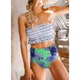 thumbnail image 3 of Maillots de Bain Bandeau 2 Pièces Taille Haute pour Femmes, 3 of 6