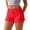 Red, variant on Jean Shorts for Women High Waisted Fringe Hem Distressed Denim Shorts Casual Stretch Summer Shorts with Pockets