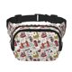 thumbnail image 1 of Fotbe London Landmark1 Cangurera Cuadrada con Estampado de Doble Capa, Bolsa de Cintura Ajustable Mini para Hombres y Mujeres, 1 of 9