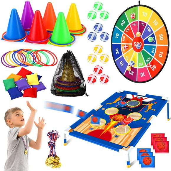 Set de baloncesto Toss Game Hungdao, 61 unidades, con forma de dardos y cornhole
