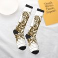 thumbnail image 4 of Daiia Sports Socks Western Scenery With Old Wagon Printed Novelty Crew Socks for Men Women Knee High Socks Cotton Socks Soft & Breathable Support Unisex Socks, 4 of 9