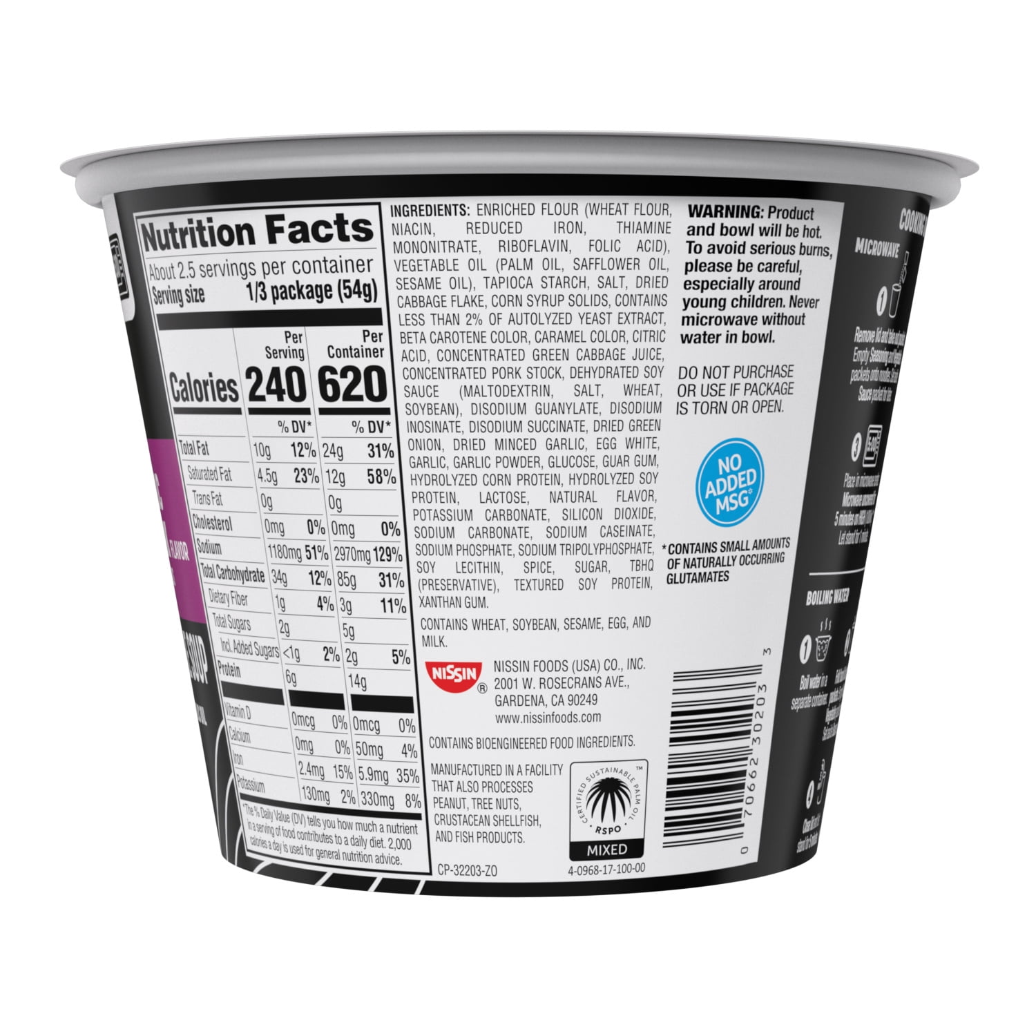(4 pack) Top Ramen Hot Pot Fusions Japanese Tonkotsu Garlic Pork