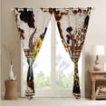 thumbnail image 4 of YST Sunflower Bull Skull Curtains&nbsp;&&nbsp;Drapes,Brown Cowhide Cheetah Print Curtains Bohemian Feather Butterfly Blackout&nbsp;Curtains,Gothic Bone Bull Cattle Cow Print Boho Decor, 4 of 6