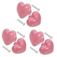 thumbnail image 4 of 6 pcs Dresser Drawer Knobs Ceramic Knobs Kitchen Cabinet Knobs Heart Cabinets Knobs, 4 of 8