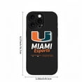 thumbnail image 3 of University of Miami Esports iPhone 15 Pro Case - Lightweight Yellowing Resistant Stylish Design, 3 of 6