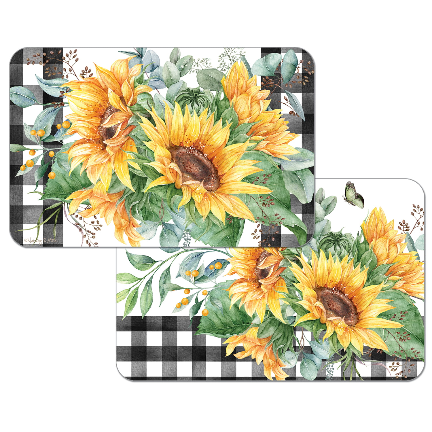 Details about   S4Sassy Leaves & Split Corona Daffodil Placemats & Napkins Table Mats-FL-739J 