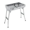thumbnail image 1 of CHUANK Grill Barbecue Portable BBQ Stainless Steel Folding BBQ Kabab Grill Camping Grill Tabletop Grill Hibachi Grill For Shish Kabob Portable Small Grill, 1 of 5