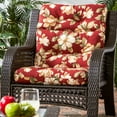 thumbnail image 3 of Greendale Home Fashions Outdoor 44'' x 22'' High Back Chair Cushion, Roma Floral, 3 of 9