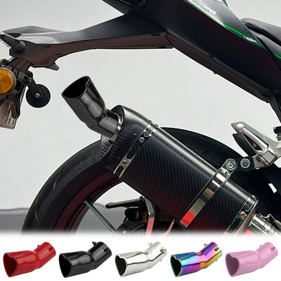 Sentmoon Exhaust Tip Exhaust Tips Car Modified Tail Throat Tail Throat Out Of Two Double Pipe Heart-shaped Exhaust Pipe