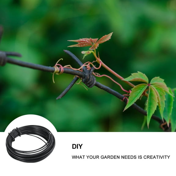 WHAMVOX  10 M Pergola Plant Support Rod Grape Vine Tie Florist Plants The Wire Black