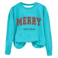 thumbnail image 1 of Staron Chandails de Noël pour Femmes Joyeux Noël Chandail à Manches Longues Blouse Col Rond Mode Chandails Automne Hiver Chemise Douce Hauts Cadeaux pour Femmes, 1 of 4
