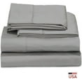 thumbnail image 2 of Sheetsnthings Luxury 800 Thread Count Pure Cotton Bed Sheets Set (Queen Size-Grey) Heavyweight Sateen Weave Linens- Made in USA, 2 of 2