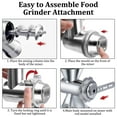 thumbnail image 2 of Versatile Meat Processing Kit Stainless Steel, KitchenAid Stand Mixer Compatible Durable Aluminum Alloy, Sausage Stuffer Tubes, Multi-Function Food Processor for Health and Fresh Meals, 2 of 7