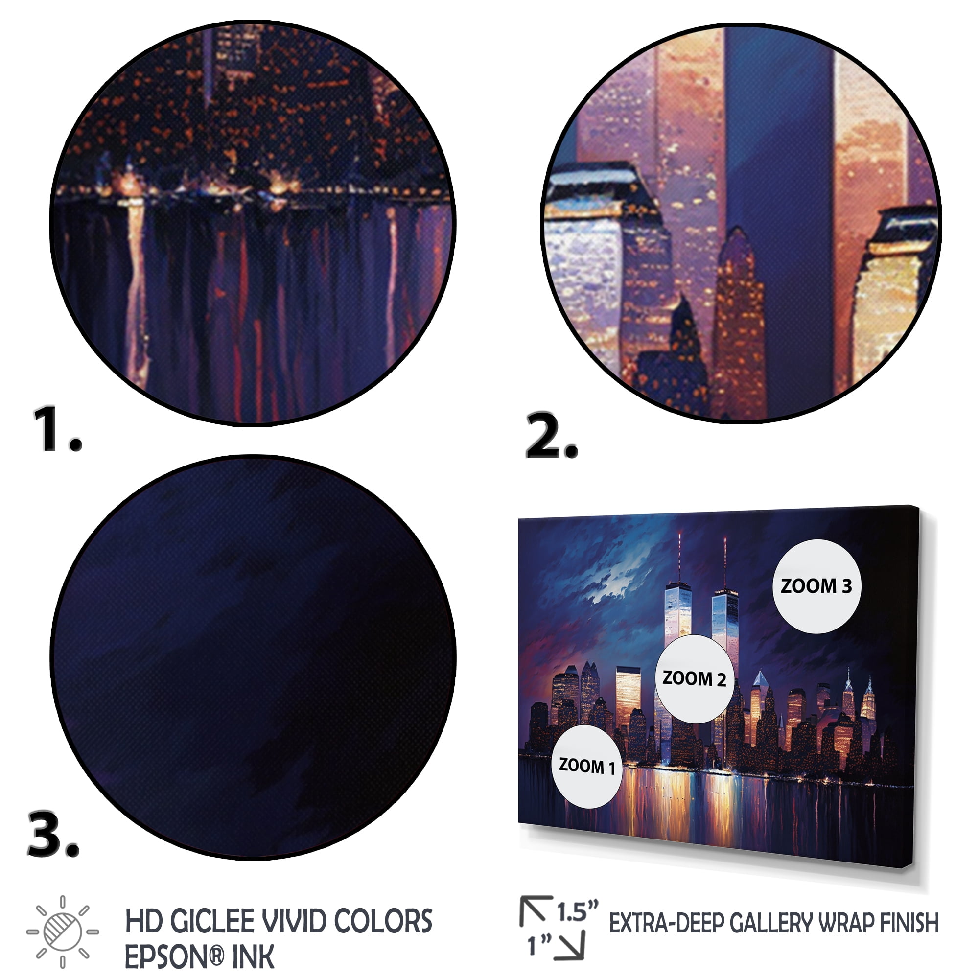 Designart Skyline I Canvas Wall Art
