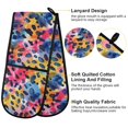 thumbnail image 4 of Dailycode Double Sided Oven Mitt with Loop Heat Resistant Kitchen Long Potholders 7" x 35" Gorgeous Leopard, 4 of 6