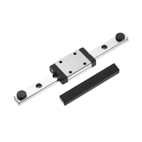 MGN7 100mm Linear Sliding Rail Guide with MGN7H Sliding Carriage Block and Mini Guide, Linear Motion Guideway for Mini Engraving CNC Machine 3D Printer