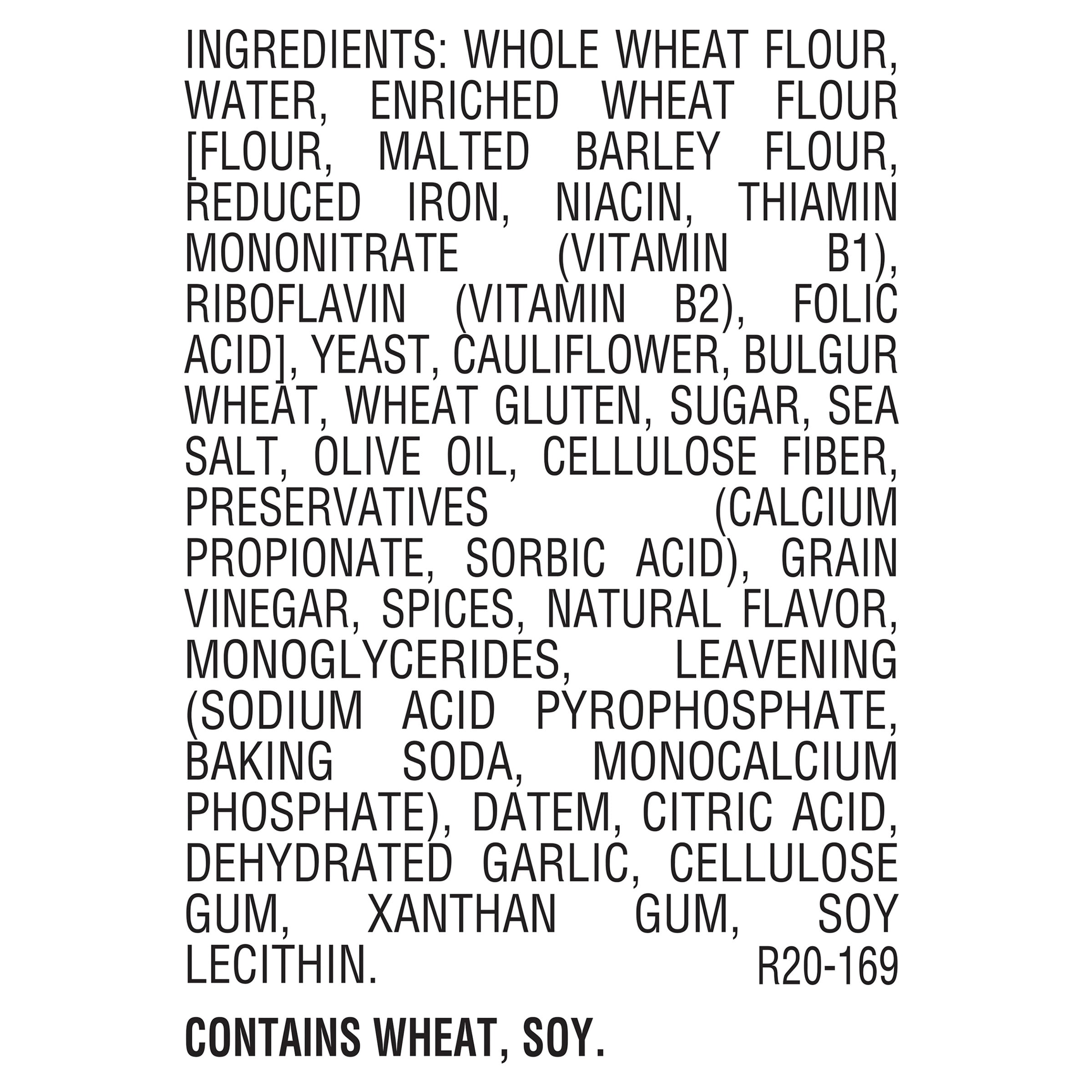 Brownberry Vegetable Herb Cauliflower Sandwich Thin Rolls, 6 Count, 12 oz Box