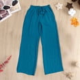 thumbnail image 5 of SIYUDAN Women Pants Business Casual Pants For Women BlueAdult Work Pants Women Comfy Work Pants Wide Leg Trousers Fall Pants For Women 2025, 5 of 7
