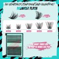 thumbnail image 5 of Amzgirl Lash 144pcs DIY Lashes Extensions Kit with Bond and Seal Tweezer and Remover Lash Kit DIY Cluster Lashes Fullfy Lashes, 5 of 5