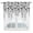 White Gray, variant on Swag Valance Curtains for Windows, Brown Eucalyptus Leaves Light Filtering Kitchen Curtains with Rod Pocket, Watercolor Floral Leaf Plants Window Treatment Valances for Living Room, 28x36 - 2 PCS