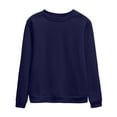 thumbnail image 4 of Sweatshirts for Women Plus Size,Women's Oversized Round Neck Sweatshirts Long Sleeve Turtleneck Velvet Sweatshirt 02-Pink_3XL, 4 of 4