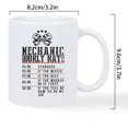 thumbnail image 3 of Master Mechanic's Hilarious Rate Guide: From Standard to Helpful, Every Task Has Its Price, Ceramic-printed Novelty White Mug, Dishwasher Safe Useor as a Gift for Others, 3 of 5