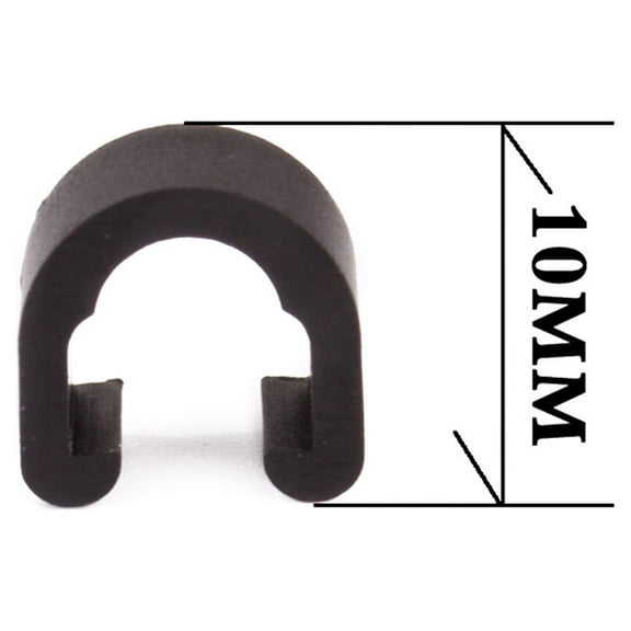 50 Pcs Bike Brake Clips C Clips Bike Brake Cable Black