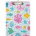 thumbnail image 2 of Coolnut Sea Life Clipboard, Acrylic Standard A4 Letter Size Clip Board with Low Profile Clip for Office, Classroom, Doctor, Nurse and Teacher, 12.5"x9", 2 of 7