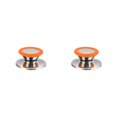 thumbnail image 1 of Perilla Universal Injueey de Acero inoxidable para tapa de olla antiquemaduras Naranja Pequeño 2Conjunto, 1 of 6
