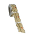 thumbnail image 3 of 1 Roll 250pcs Adhesive Sealing Sticker Kraft Paper Sealing Label Stickers Hand Made Alphabet Printed Sealing Sticker Gi, 3 of 8