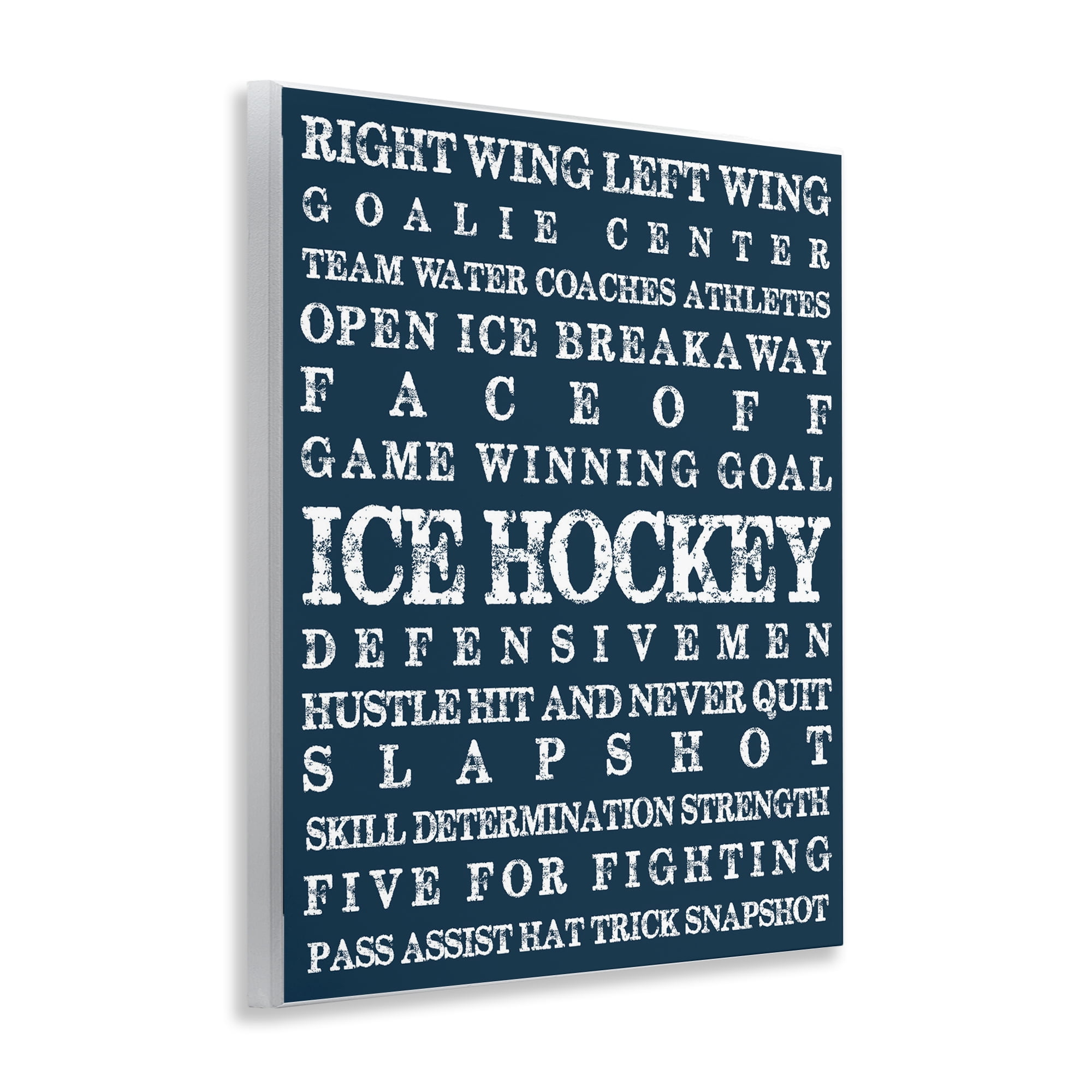 Stupell Industries Ice Hockey Expressions Wall Plaque Art, design by Melody Hogan