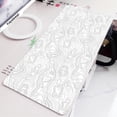 thumbnail image 3 of Gaming Mouse Pad New Black and White Large Mousepad Gamer Accessories XXL Anti-slip Natural Rubber PC Computer Keyboard Desk Mat, 3 of 4