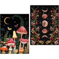 thumbnail image 1 of Kit de pintura con diamantes para adultos (Juego de 2) — Arte con diamantes redondos 5D "Hazlo tú mismo" (DIY) de perforación completa: "Bosque de hongos" y pintura(15 x 20 pulgadas, sin marco), 1 of 4