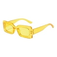 thumbnail image 3 of Driving Glasses Traveling Travel Summer Rectangle Sunglasses for Women Men Yellow, 3 of 9
